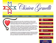Tablet Screenshot of clinicagemelli.com.br